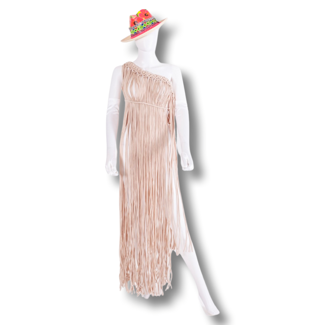 L. Sarong designed in tulum style in beige