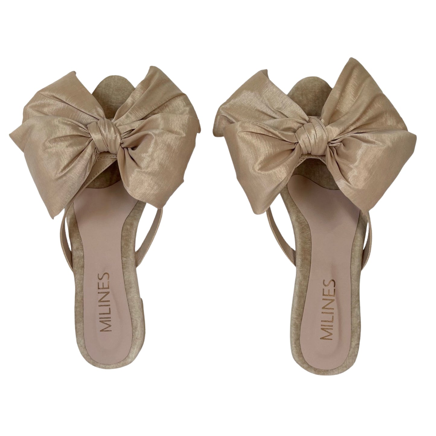 G. Medium beige vegan florentina sandals