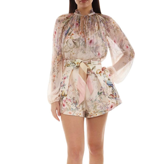 Two-piece shorts set in a floral print