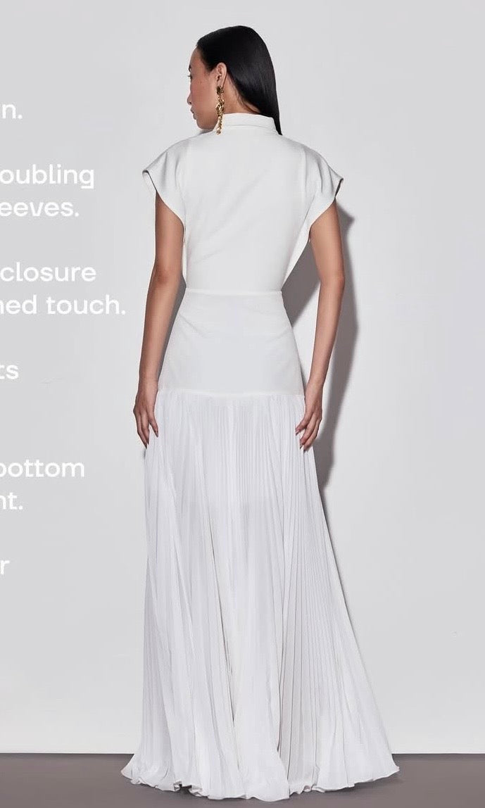 White maxi dress