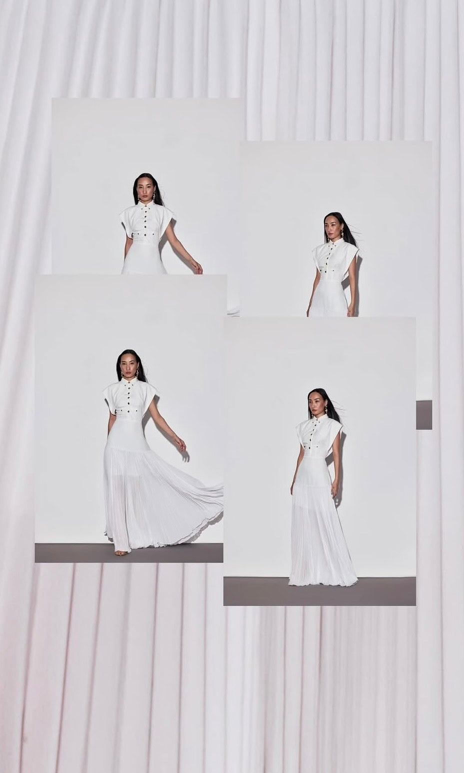 White maxi dress