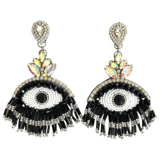 05. Black eye earrings